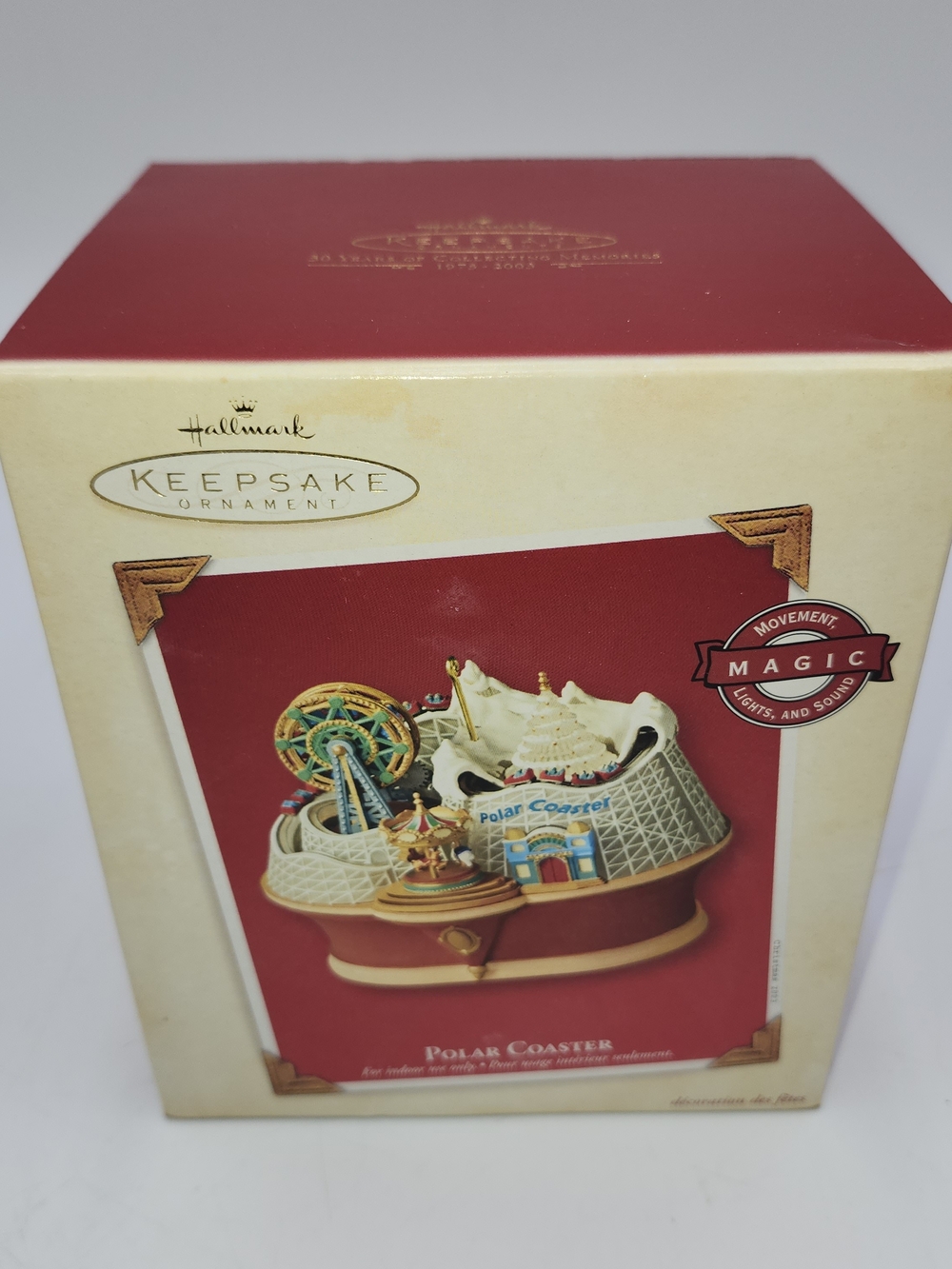 Hallmark Keepsake POLAR COASTER 2003 Christmas Ornament LIGHTS & SOUND Movement